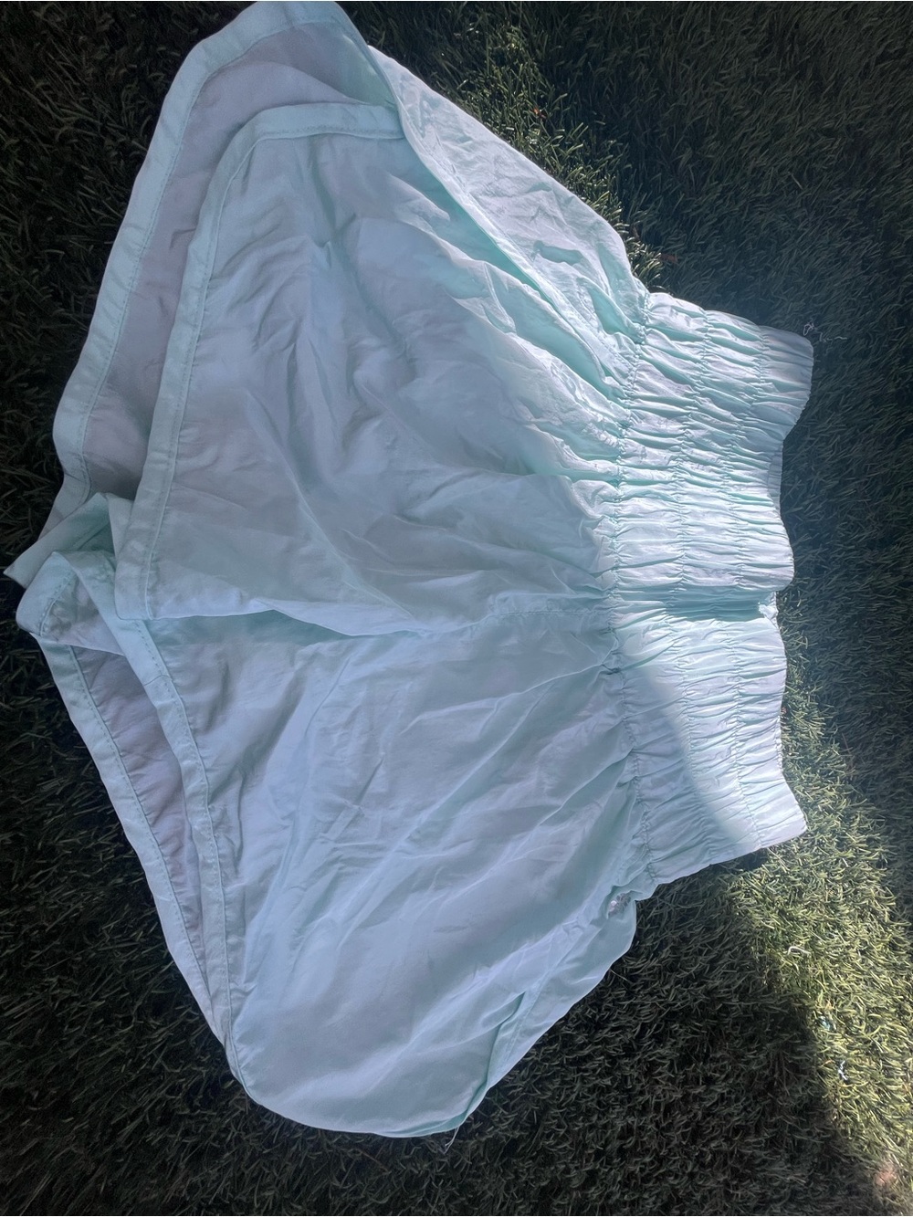 Free People Light Aqua Athletic Shorts